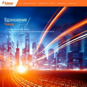 Скриншот главной страницы сайта asiaray-ru.com