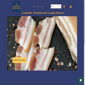 Скриншот главной страницы сайта askanelidelicacies.com