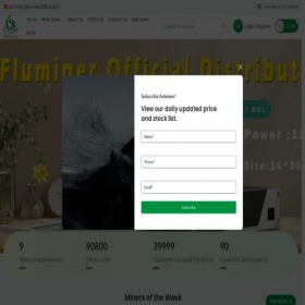 Скриншот главной страницы сайта aslminer.com