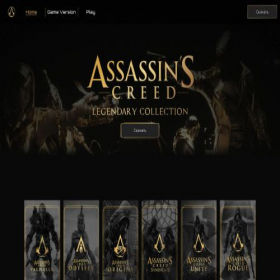 Скриншот главной страницы сайта assassinscreed.gamemore.net