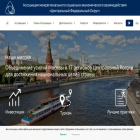 Скриншот главной страницы сайта association-cfo.ru
