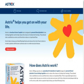 Скриншот главной страницы сайта astrix.com