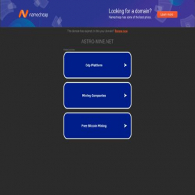 Скриншот главной страницы сайта astro-mine.net