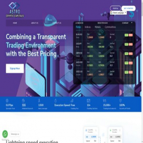 Скриншот главной страницы сайта astrocryptcapitals.com