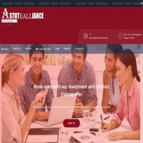 Скриншот главной страницы сайта astutealliance.ltd