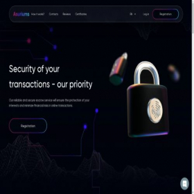 Скриншот главной страницы сайта asuriums.com