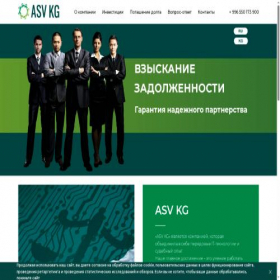 Скриншот главной страницы сайта asv.kg