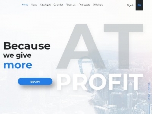 Скриншот главной страницы сайта at-profit.com