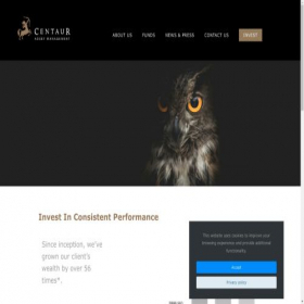 Скриншот главной страницы сайта atcentaurstable.com