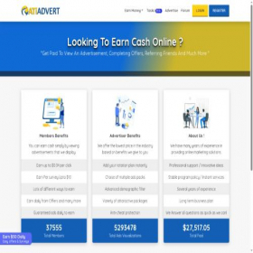 Скриншот главной страницы сайта atiadvert.com