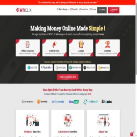 Скриншот главной страницы сайта aticlix.net
