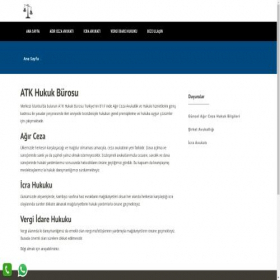 Скриншот главной страницы сайта atkavukatlik.com