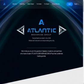 Скриншот главной страницы сайта atlantic.broker