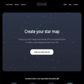 Скриншот главной страницы сайта atlas-stars.co
