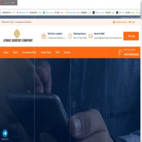 Скриншот главной страницы сайта atomicgrocerycompany.org