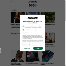 Скриншот главной страницы сайта atomiyme.com