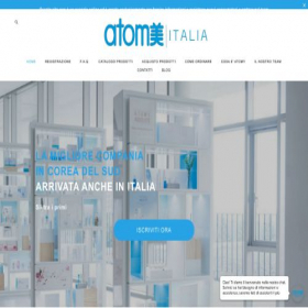 Скриншот главной страницы сайта atomyitalia.com