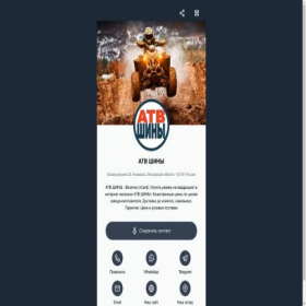 Скриншот главной страницы сайта atvtyre.ru