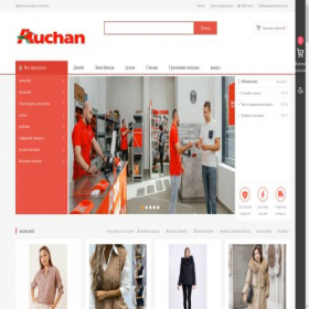 Скриншот главной страницы сайта auchanshop.ru