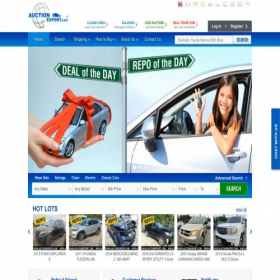 Скриншот главной страницы сайта auctionexport.com