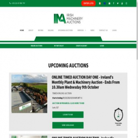 Скриншот главной страницы сайта auctions.irishmachineryauctions.com