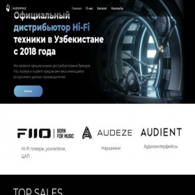 Скриншот главной страницы сайта audiophile.uz
