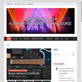Скриншот главной страницы сайта audiostorrent.com