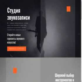 Скриншот главной страницы сайта audiostudios.ru