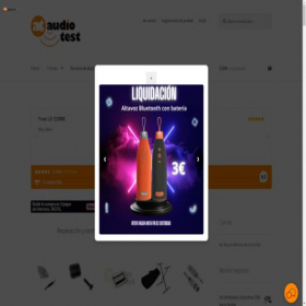 Скриншот главной страницы сайта audiotestserviciotecnico.com