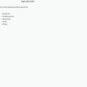 Скриншот главной страницы сайта audit-website.ru