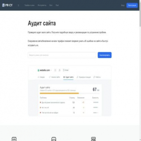 Скриншот главной страницы сайта audit.pr-cy.ru