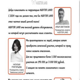 Скриншот главной страницы сайта auditorland.ru