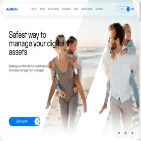 Скриншот главной страницы сайта aurum.foundation