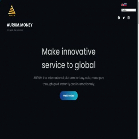Скриншот главной страницы сайта aurum.money