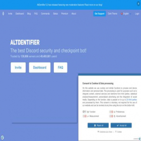 Скриншот главной страницы сайта auth.dentifier.site