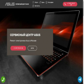 Скриншот главной страницы сайта authorized-service-asus.ru