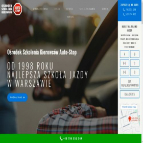 Скриншот главной страницы сайта auto-stop.pl