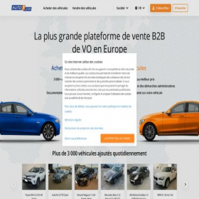 Скриншот главной страницы сайта auto1.com