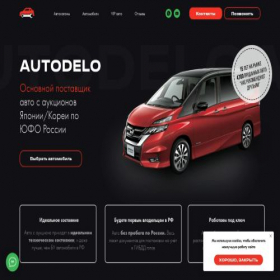Скриншот главной страницы сайта autodelomotors.ru