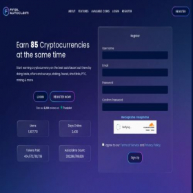 Скриншот главной страницы сайта autofaucet.dutchycorp.space