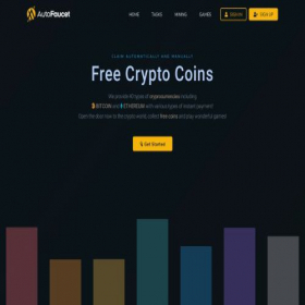 Скриншот главной страницы сайта autofaucet.org