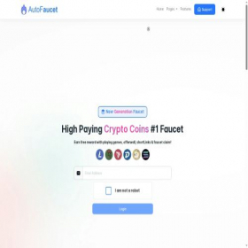 Скриншот главной страницы сайта autofaucet.top