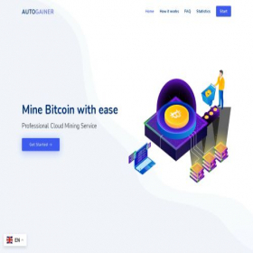 Скриншот главной страницы сайта autogainer.com