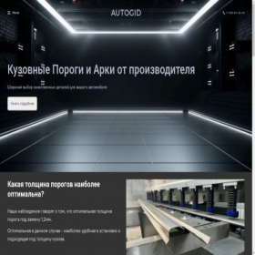 Скриншот главной страницы сайта autogid.insales.site