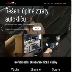 Скриншот главной страницы сайта autoklicevbrne.cz