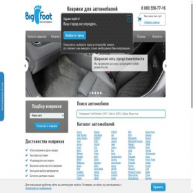 Скриншот главной страницы сайта autokovriki-eva.ru