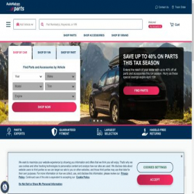 Скриншот главной страницы сайта autonationparts.com