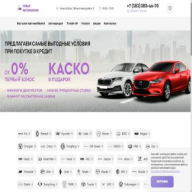 Скриншот главной страницы сайта autonew-krr.ru