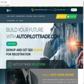 Скриншот главной страницы сайта autopilottrade.com