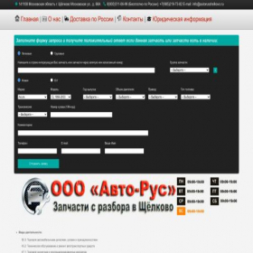 Скриншот главной страницы сайта autorusshelkovo.ru